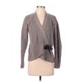 Lauren by Ralph Lauren Cardigan Sweater: Gray Solid Sweaters & Sweatshirts - Women's Size X-Small