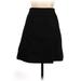 DKNY Casual A-Line Skirt Knee Length: Black Print Bottoms - Women's Size Large