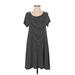 Old Navy Casual Dress - A-Line Scoop Neck Short sleeves: Black Color Block Dresses - Women's Size Small Petite