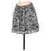 J.O.A. Los Angeles Formal Skirt: Gray Print Bottoms - Women's Size Small
