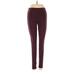 Victoria Sport Active Pants - Low Rise: Burgundy Activewear - Women's Size Small