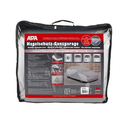 APA Faltgarage "APA 16168 Hagelschutz-Ganzgarage" Planen mit Gummizug L, 571 x 203 x 119cm Gr. B/H/L: 165cm x 119cm x 431cm L, silberfarben