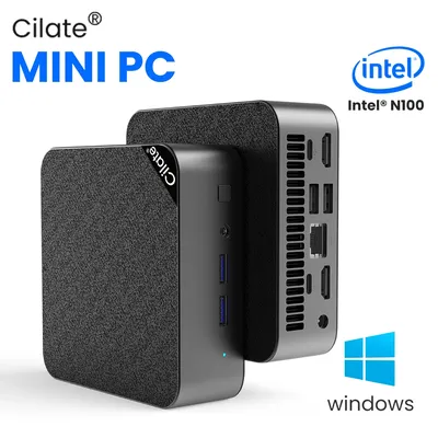 Cilate-Mini PC M9 avec Windows 11 Pro et Intel Core Alder Lake N100 DDR4 16 Go de RAM 512 Go de