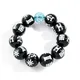 Bracelet Black Panther du Film Marvel Même Style Perles en Émail Noir à la Mode Accessoires de