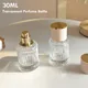 Flcopropriété vaporisateur de parfum en verre 30ml portable transparent cosmétiques atomiseur