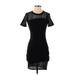 T by Alexander Wang Casual Dress - Mini: Black Dresses - Women's Size Small