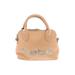 Bebe Satchel: Pebbled Tan Solid Bags