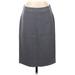 J.Crew Casual Skirt: Gray Marled Bottoms - Women's Size 4
