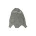 Right Bank Babies Cardigan Sweater: Gray Print Tops - Kids Girl's Size 4