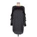 Banana Republic Casual Dress: Black Polka Dots Dresses - Women's Size 6