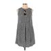 Old Navy Casual Dress - A-Line Tie Neck Sleeveless: Gray Dresses - Women's Size X-Small