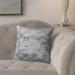 Lark Manor™ Victoire Modern Burlap Indoor/Outdoor Throw Pillow Polyester/Polyfill blend in Blue | 18 H x 18 W x 5 D in | Wayfair LRKM2974 41762764