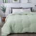 Eider & Ivory™ Honeycomb Stitch Down Alternative Comforter Polyester/Polyfill/Polyester/Microfiber in Green | Twin | Wayfair