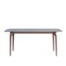 Everly Quinn 60" Genuine Marble Dining Table, Entryway Console Table w/ Drawers Metal in Gray | 70.87" L x 35.43" W | Wayfair