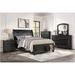 Canora Grey Monnette Queen Sleigh 4 Piece Bedroom Set Wood in Black | 60 H x 68 W x 88.5 D in | Wayfair 384572E1879B4C3DB8919882A762D032