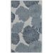 White 60 x 36 x 0.3 in Area Rug - Winston Porter Rectangle Ovidijus Floral Power Loomed Indoor/Outdoor Area Rug in Blue/Gray | Wayfair