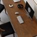 17 Stories Benahid Desk & Chair Set Office Set Wood/Metal in Black/Brown | 29.53 H x 62.99 W x 19.69 D in | Wayfair