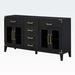Red Barrel Studio® Kingsten Wood Accent Cabinet in Black | 34.2 H x 60 W x 15.9 D in | Wayfair A06AED0148C5433F80C8B51CED48BCED
