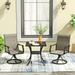 Red Barrel Studio® Jasel Square 2 - Person 27.6" L Outdoor Dining Set Metal in Black | 27.6 W x 27.6 D in | Wayfair