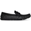 Black Coin Driver Loafers