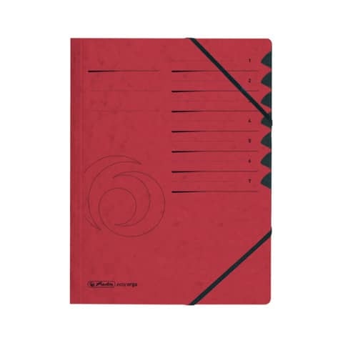 herlitz Ordnungsmappe 7 Fächer rot Image