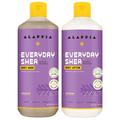 Alaffia Everyday Shea Body Wash Bundled With Shea Body Lotion For Normal To Very Dry Skin Moisturizes And Cleanses With Fair Trade Shea Butter Coconut Oil Lavender 2-16 Fl Oz Bottles.