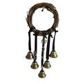 Hanging Door Chimes Solar Wind Chime Light Witch Bell Witch Bell Door Handle Pendant Rattan Wind Chime Witch Pray Wind Chime Family Room Decoration Spinning Wind Chime