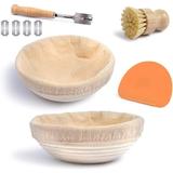 1pcs Bread Proofing Basket Set (Round) - Bread Proofing Baskets Proofing Baskets for Sourdough - Bread Making Kit - Baker Gift - Baking Tools and Supplies