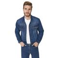 Trendyol Men's Herren Regular Basic Plain Denim Jacke Coat, Navy Blue, M