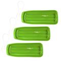 Lucky Bums Snow Kids 48 Plastic Toboggan Sled w/ Pull Rope Green (3 Pack)