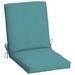 Mainstays 37 L x 19.5 W Turquoise 1 Piece Rectangle Outdoor Chair Cushion