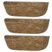 Prolriy Planting Tray Clearance Hanging Basket Coconuts Fiber Planter Inserts Replacement Liner for Flower Pot