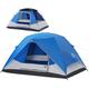 4 Person Dome Camping Tent with Rainfly 9 x7 x55 Waterproof Easy Up Lightweight Family Tent for Hiking Backpacking Traveling & Outdoor Blue