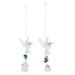 2 Pcs Crystal Pendant Ornament Home Decor Pendants for Hummingbird-style Hanging Decoration