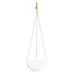 Hanging Planter Basket Container Imitation Marble Flowerpot Plants Decor Outdoor Indoor Plastic White