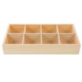 Wooden Small Flowerpot Tray Succulent Pots Divider Box Wooden Compartment Box Plants Container