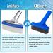 With Aluminum Pool Brush Brush Bristles Pool Heavy Nylon Duty Back Swimming Aquarium accessories