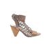 Vince Camuto Heels: Tan Solid Shoes - Women's Size 8 1/2 - Open Toe