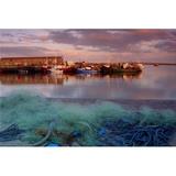 Kilronan Pier Inishmore Aran Islands County Galway Ireland - Docked Boats & Fishing Nets Poster Print by Richard Cummins - 18 x 12