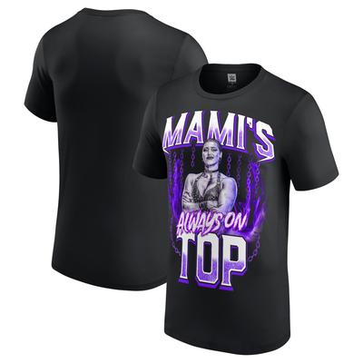 WWE Rhea Ripley Mami's Always On Top T-Shirt - Schwarz - Herren Image