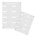 2pcs Magnetic Planning Board Chores Planning Board Dry Erase Refrigerator Board Writable Menu Board