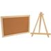 Tripod Home+decor Black Frame Desktop Cork Board Pin Board Framed Cork Board Wooden Frame Message Board Household Pine Wood