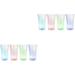 8 Pcs Glow Neon Party Supplies Plastic Pencil Case Bar Light Up Drinking Cup Induction Luminous Cup Drinking Cup Glowing Cup