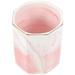 Office Desk Cosmetic Brush Holder Teeth Brush Holders Office Tables for Home Marble Desk Accessories Pencil Cup Pen Holder for Desk Hexagon Stationery Bucket Nordic Pink Ceramics Student