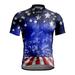 Reduce! Plus Size MIARHB men s Short Sleeve Cycling Jersey 3D Printing Elastic Tight Top Dark Blue M