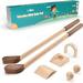 Teal Elite Natural Wood Mini Golf Set Kid Golf Game Play Set with Carrying Bag