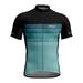 Reduce! Plus Size MIARHB men s Short Sleeve Cycling Jersey 3D Printing Elastic Tight Top Cyan XXXXL