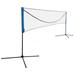 Portable Large 14FT Volleyball Tennis Net 4 Positions Adjustable Height Poles Badminton Net Set for Outdoor Sports with Carry Bag and Stand for Badminton Tennis Kids Volleyball Pickleball