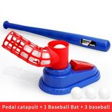 Children s Pitching Machine Children s Baseball Trainer Baseball Toy Parent Child Interaction Foot Stepping Service Practicer Pitching Machine Including 3 Baseballs