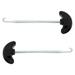 2 Pcs Hockey Skates Shoe Hooks for Laces Shoelace Lock Tightener Puller Outdoor Stainless Steel Abs